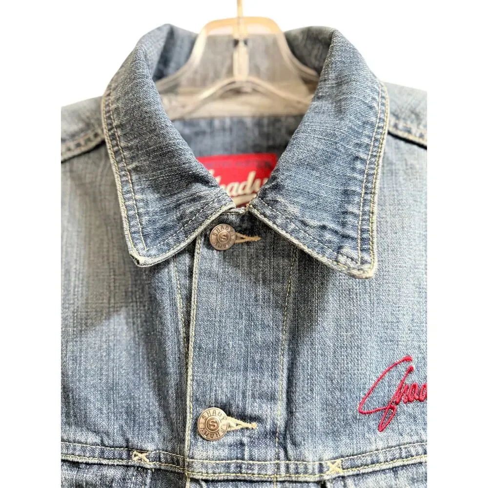 RARE Shady Limited Vintage Y2K Denim Jacket - 8 Mile Eminem Slim Shady - Medium